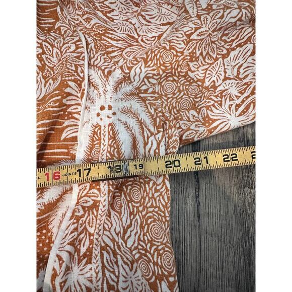 Desmond & Dempsey X H&m Women’s Landscape Kaftan Midi Dress Size Large - Picture 4 of 13